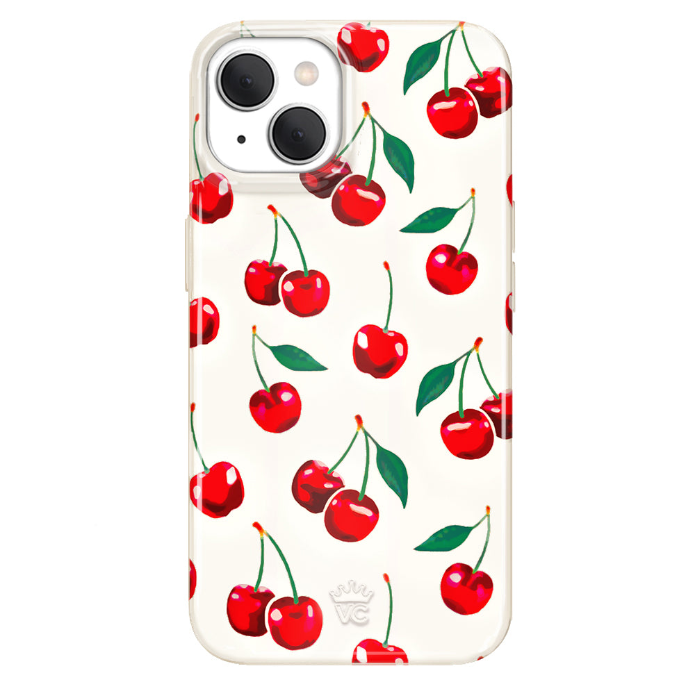 Mon Cheri Cherry iPhone Case - Cute & Durable Phone Cover for iPhone 13/14/15 - Perfect for Everyday Use, Travel & Gifts