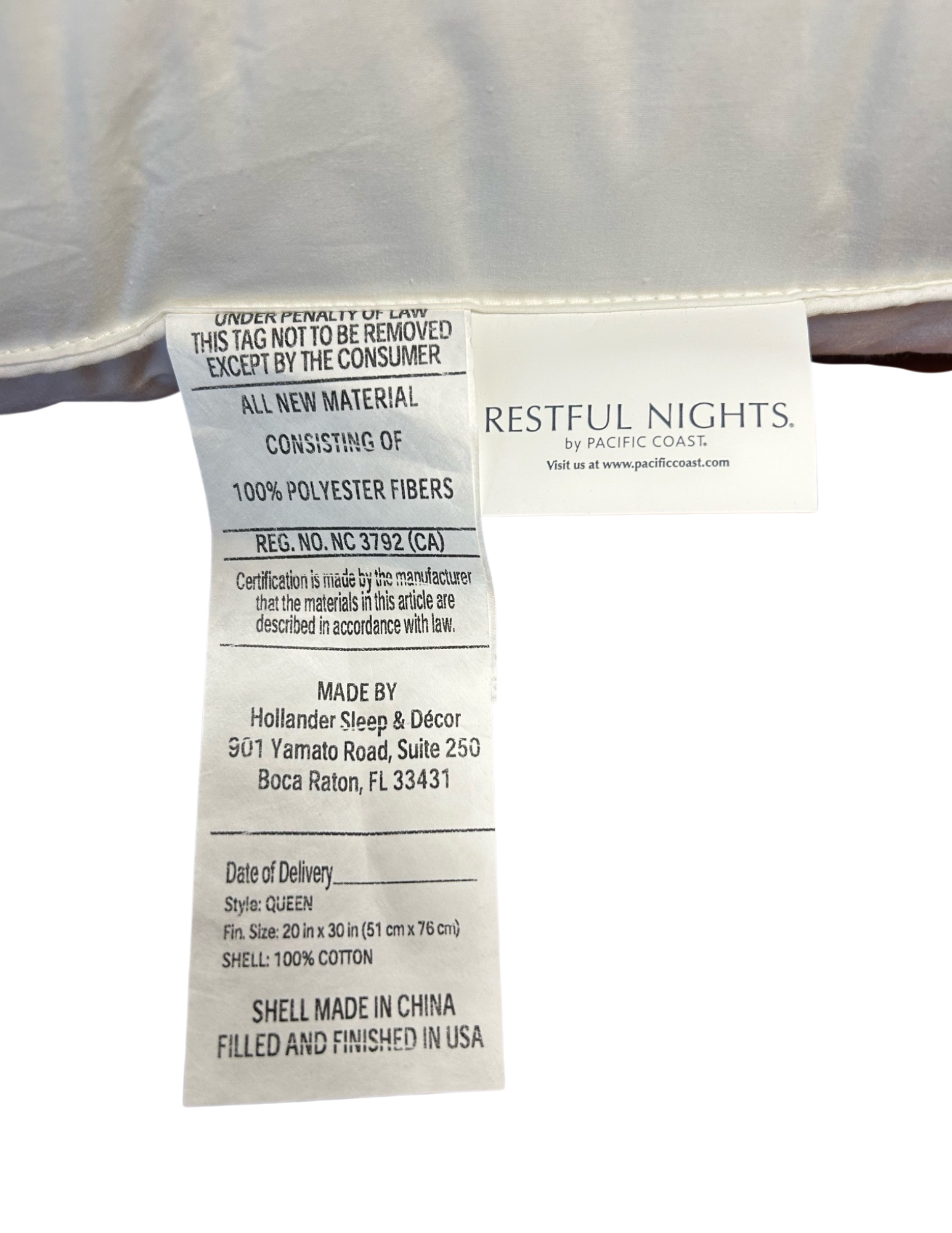 Restful Nights Renova™ Pillow - Hypoallergenic Memory Foam Pillow for Side, Back & Stomach Sleepers | Eco-Friendly & Breathable for Better Sleep | Perfect for Home, Travel & Office Use