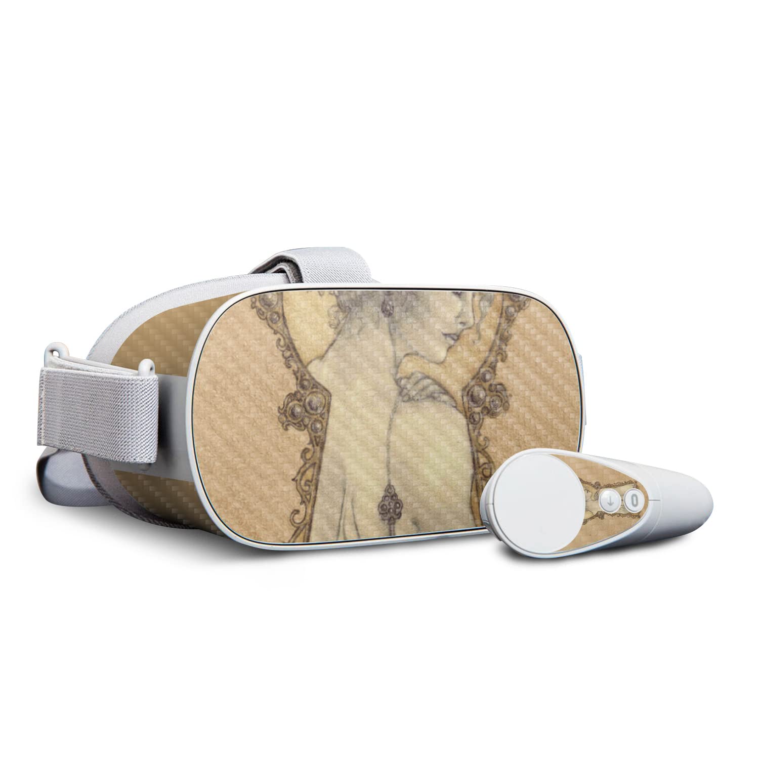 Premium Carbon Fiber Skin for Oculus Go - Protective & Durable Textured Cover | Easy to Apply & Remove | Made in USA | Perfect for Gaming, VR Experiences & Device Protection