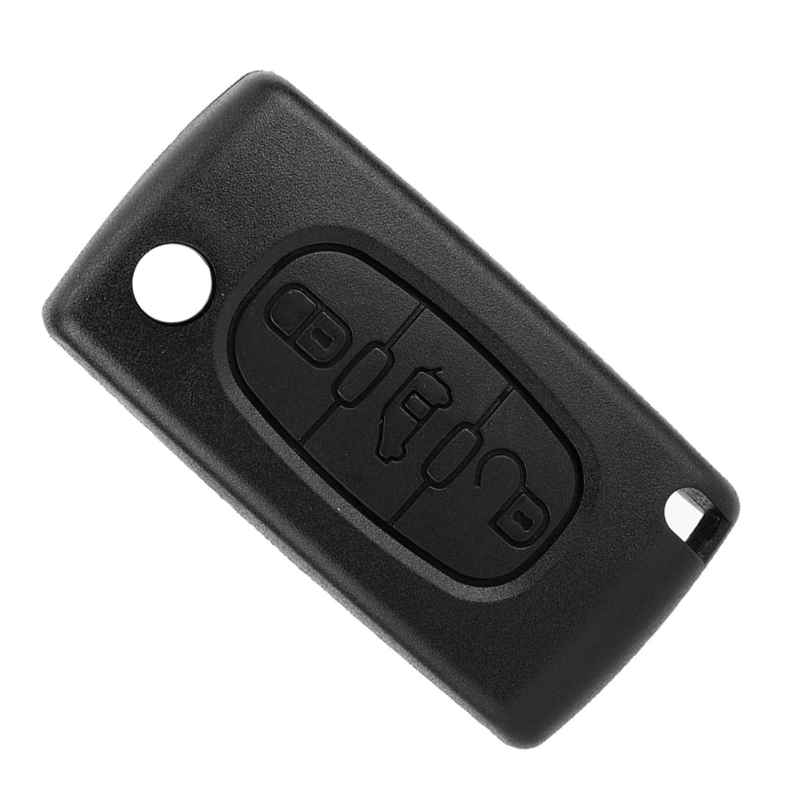 Premium 3-Button Flip Key Fob Case Replacement for Ford ISATATCH Scudo - Durable Shell Cover with Blade Protection (Perfect for Car Key Protection & Easy Keychain Attachment)