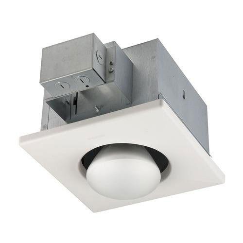 Broan 161 Infrared Single Bulb 250 Watt Bathroom Heater - Fast Spot Heating for Bathrooms, Showers & Small Spaces - Energy Efficient & Moisture Resistant