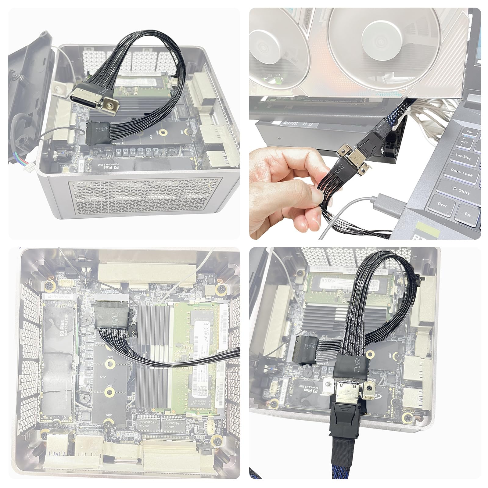 High-Speed External GPU Bracket for NVMe Graphics Card - PCIe 4.0 x4 Laptop Expansion Dock | Boost Gaming & Video Editing Performance for Notebook PCs