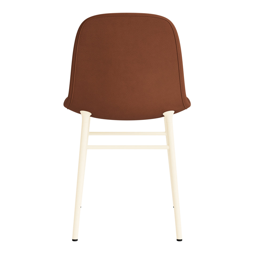 Modern Form Chair with Sturdy Metal Legs & Soft Upholstery - Perfect for Home Office, Living Room & Dining Room Decor