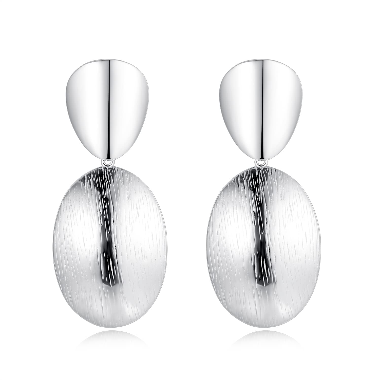 Geometric Stud Earrings for Women - Sterling Silver Irregular Vintage Jewelry - Perfect Gift for Her - Ideal for Casual Wear, Parties & Special Occasions