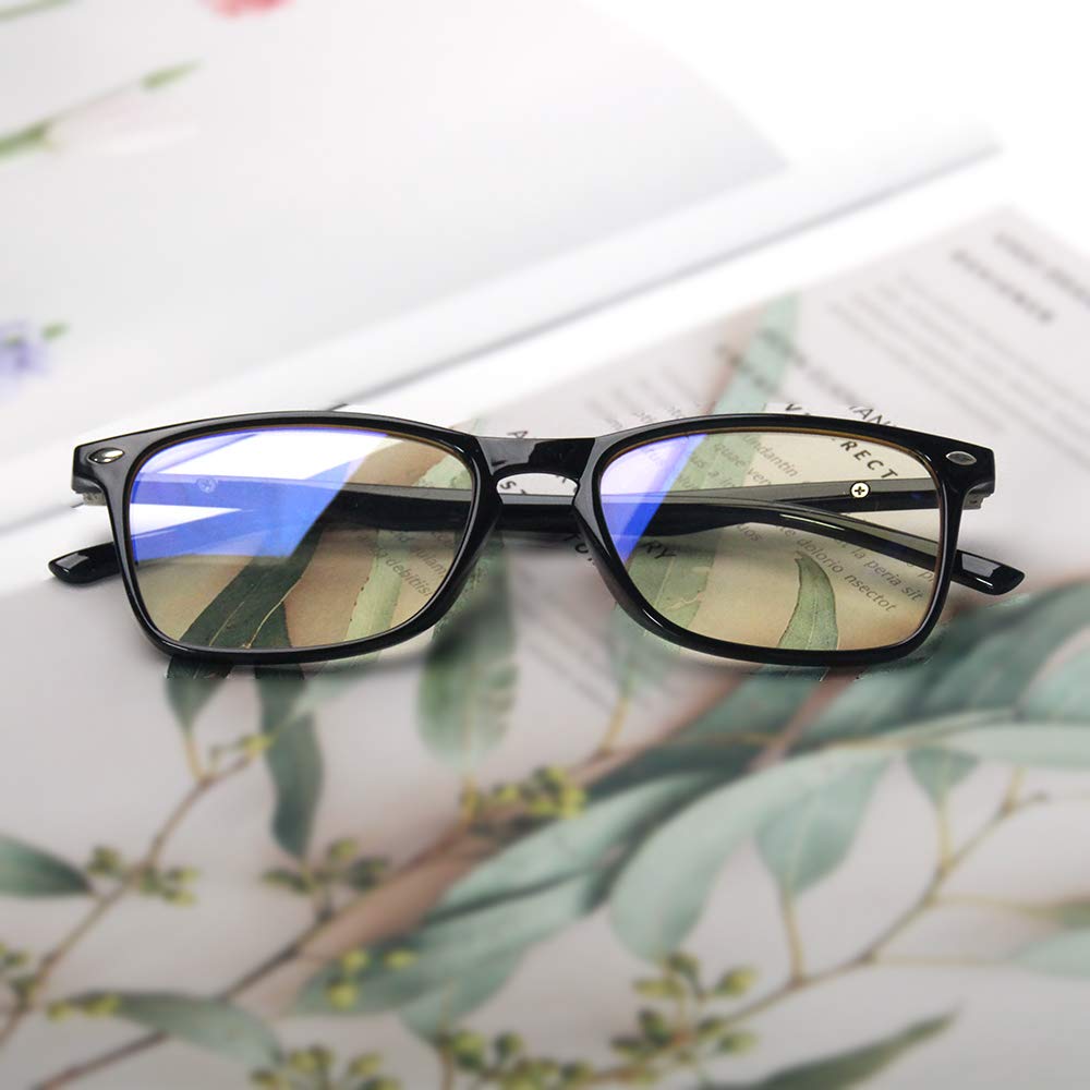 JOSCHOO Blue Light Blocking Reading Glasses for Men & Women - Anti Eye Strain Computer Glasses with UV Protection - Perfect for Office Work, Gaming & Screen Time