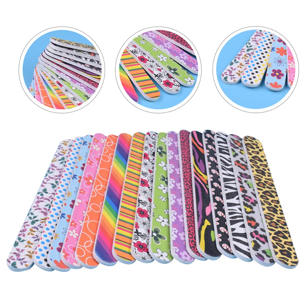 FOMIYES 50pcs Professional Nail Files & Buffers Set - Manicure Pedicure Tools for Nail Polishing, Shaping & Shining - Nail Art Supplies for Gel Polish & Home Care - Perfect for Salons, DIY Nails & At-Home Grooming