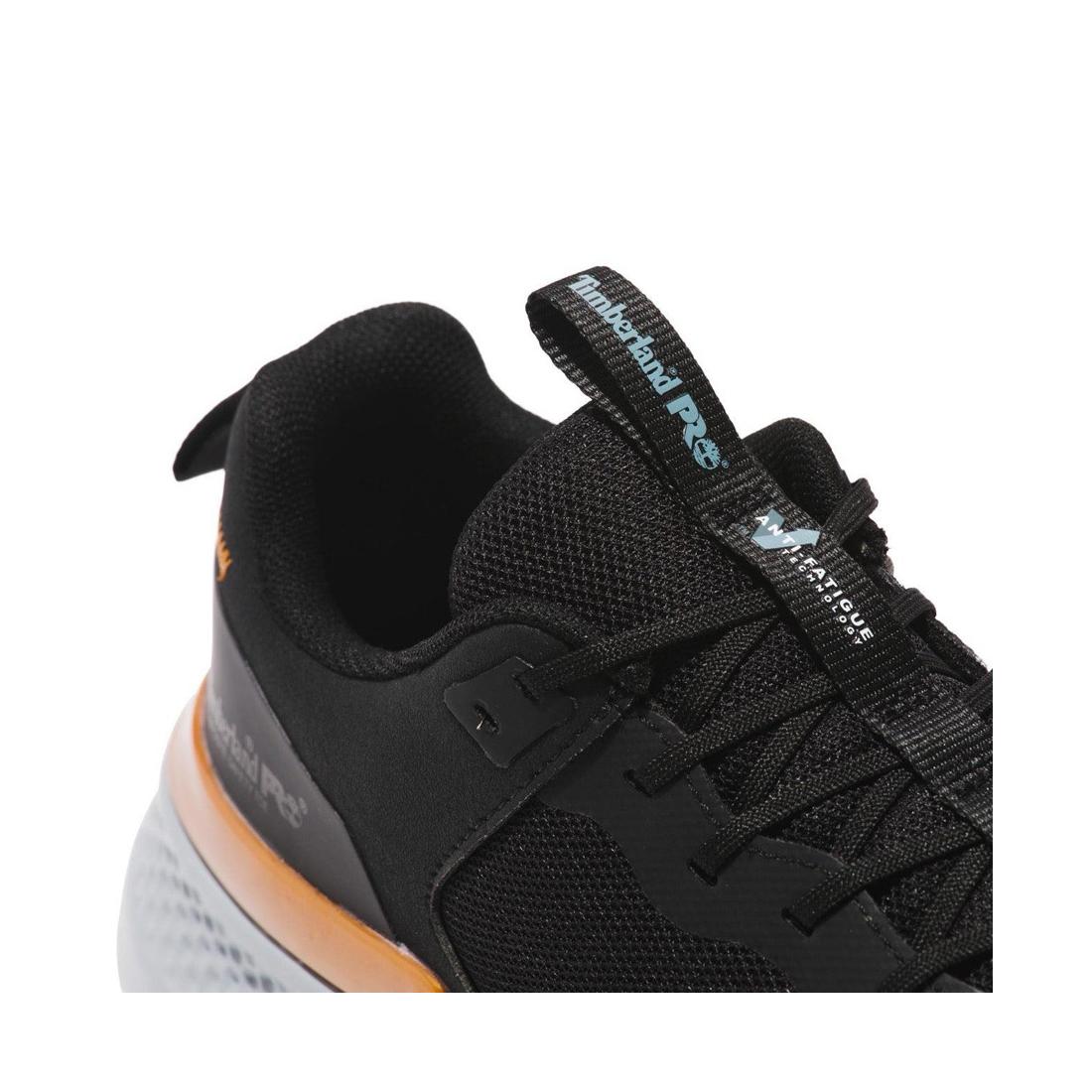 Setra Composite Toe Work Shoes for Men - Black & Grey Safety Boots with Slip Resistance | Ideal for Construction, Warehouse & Industrial Work