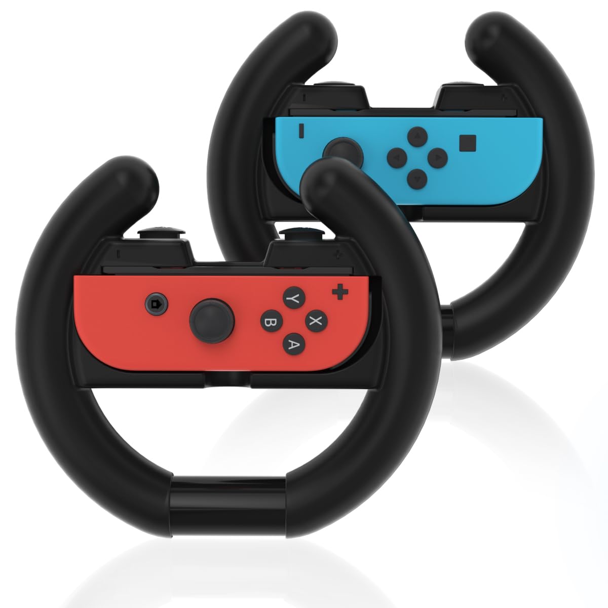 **Mario Kart 8 Deluxe Switch Steering Wheel - 2 Pack Joy-Con Compatible with Nintendo Switch & OLED - Perfect for Racing Games, Multiplayer Fun & Gift Ideas**