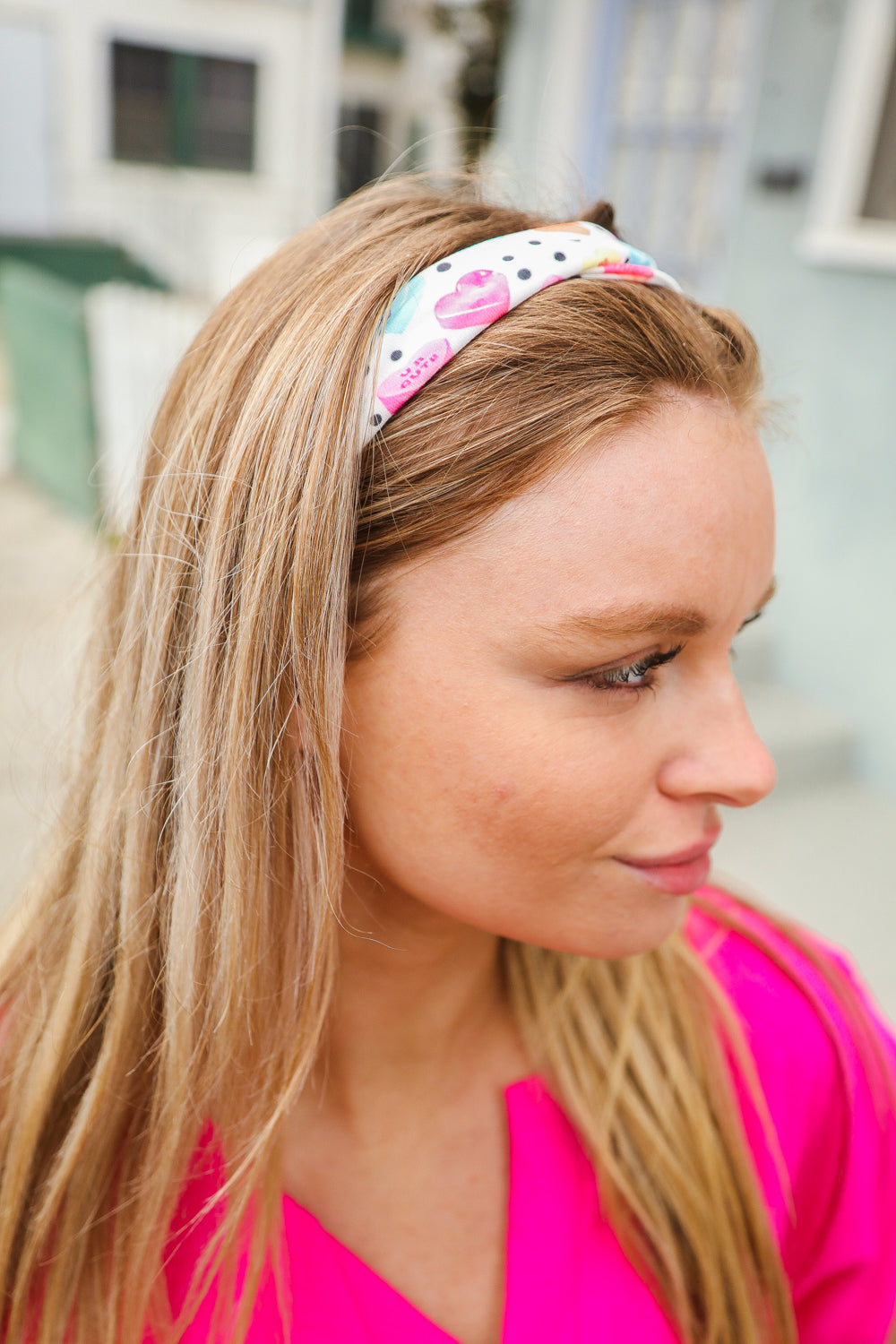 Colorful Polka Dot & Heart Candy Twist Headband for Women - Stylish Hair Accessory for Parties, Weddings, and Everyday Fashion