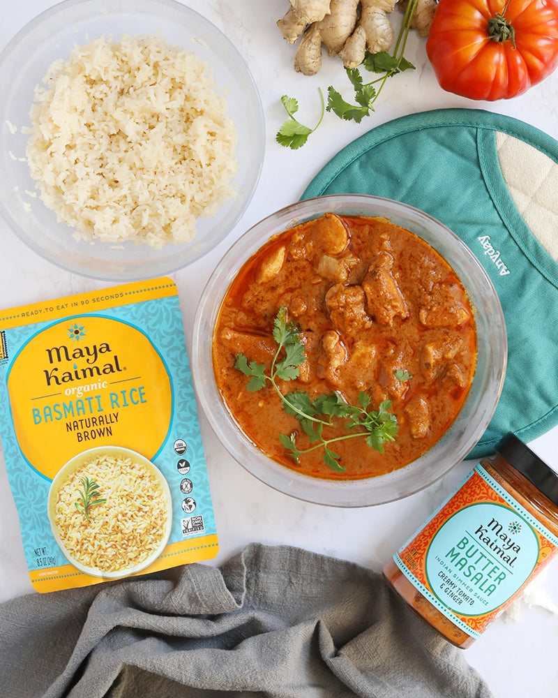 Maya Kaimal's Speedy Butter Chicken Sauce - Authentic Indian Curry Simmer Sauce for Easy Homemade Meals | Perfect for Quick Dinners, Meal Prep & Entertaining