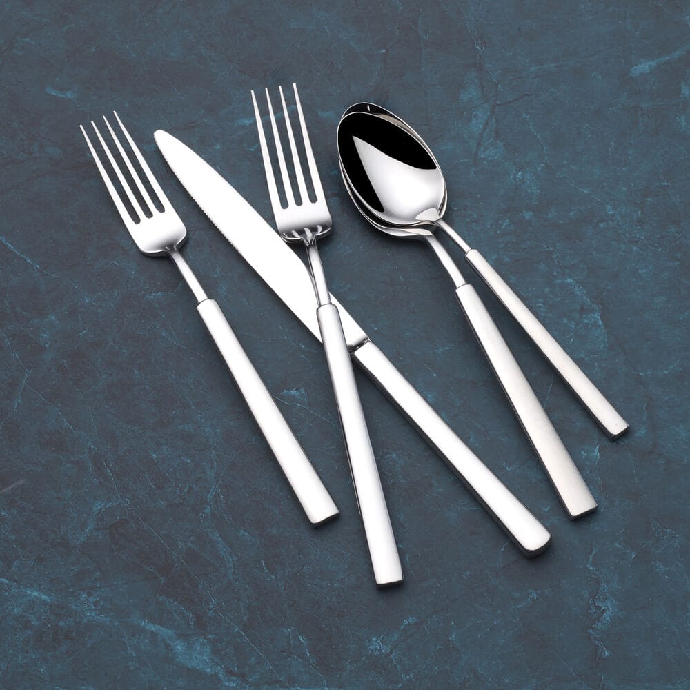 Premium Lucerne Forged 20-Piece Stainless Steel Flatware Set - Service for 4 - Elegant Silverware for Fine Dining, Dinner Parties & Everyday Use
