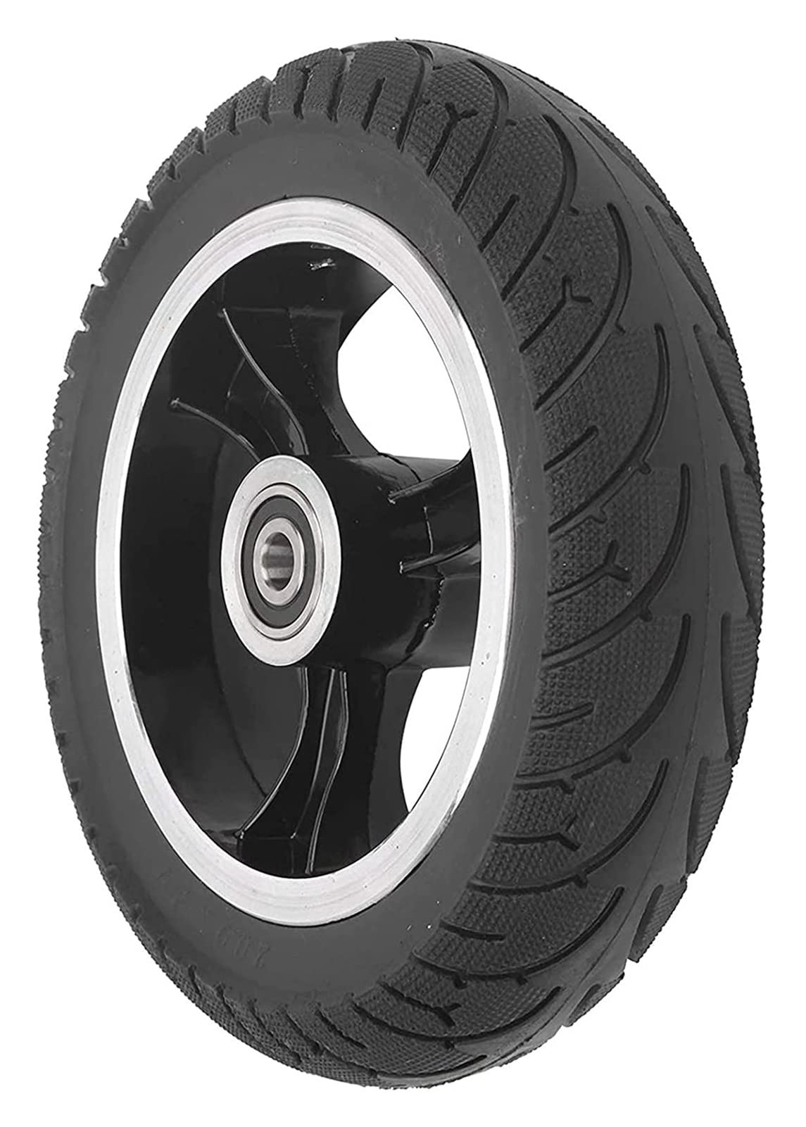 8 Inch Solid Front Tire/Wheel Replacement for Electric Scooters - Non-Pneumatic Hub Motor Tire - Perfect for Commuting, Urban Travel & Last-Mile Transportation
