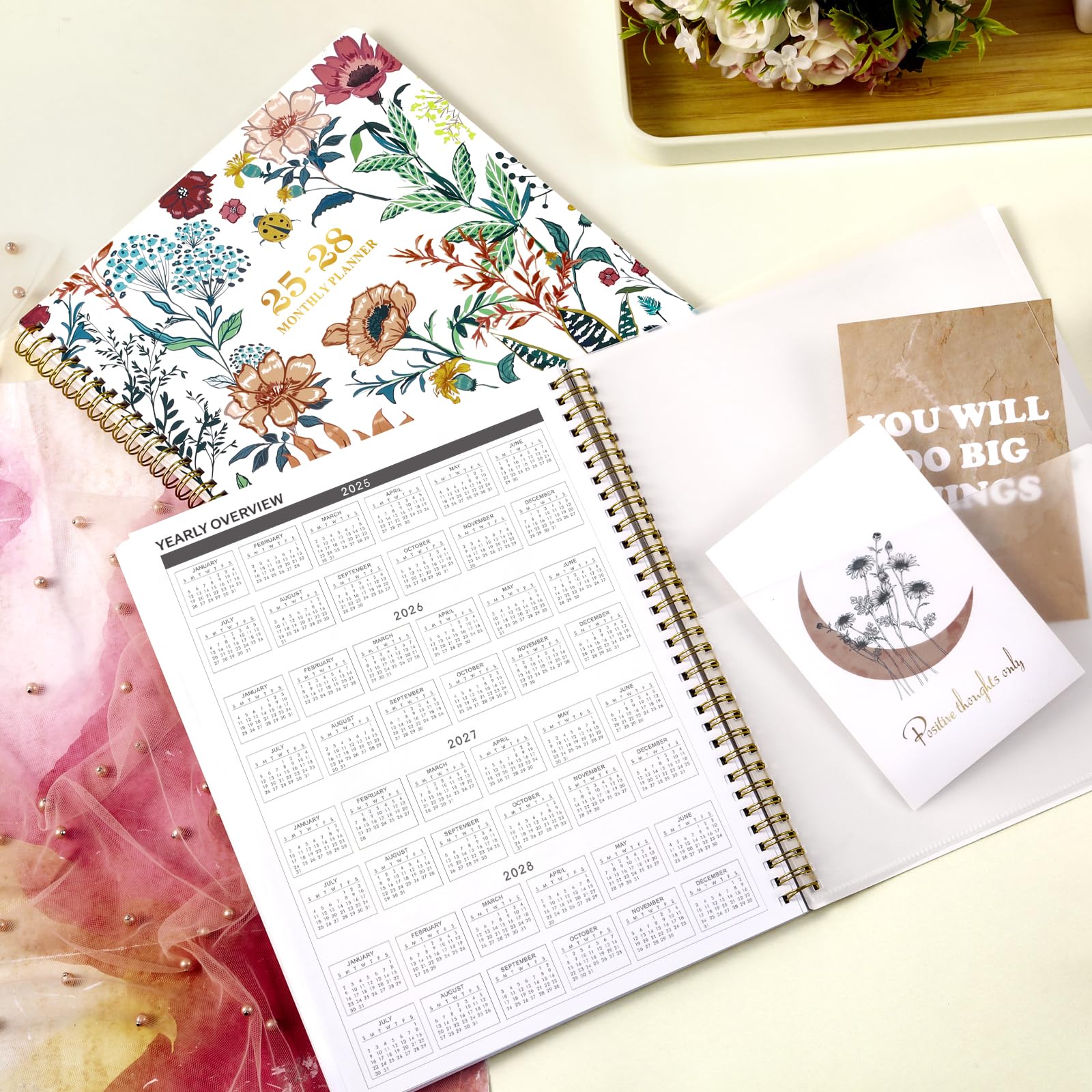 2025-2028 Monthly Planner Calendar | 3 Year Academic Planner (July 2025 - June 2028) | 9