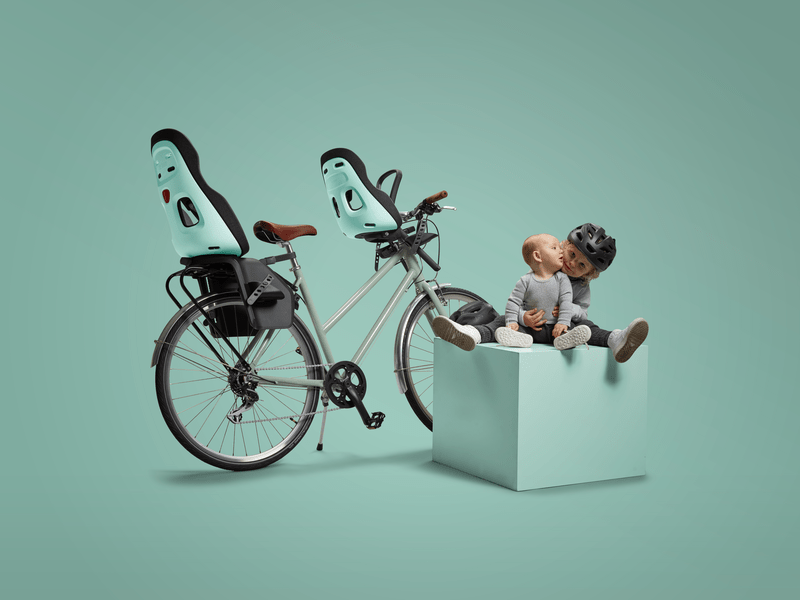 Thule Yepp Nexxt 2 Mini Child Bike Seat - Universal Fit for Most Bicycles | Safe & Comfortable Toddler Carrier | Perfect for Family Cycling Adventures & Urban Commutes