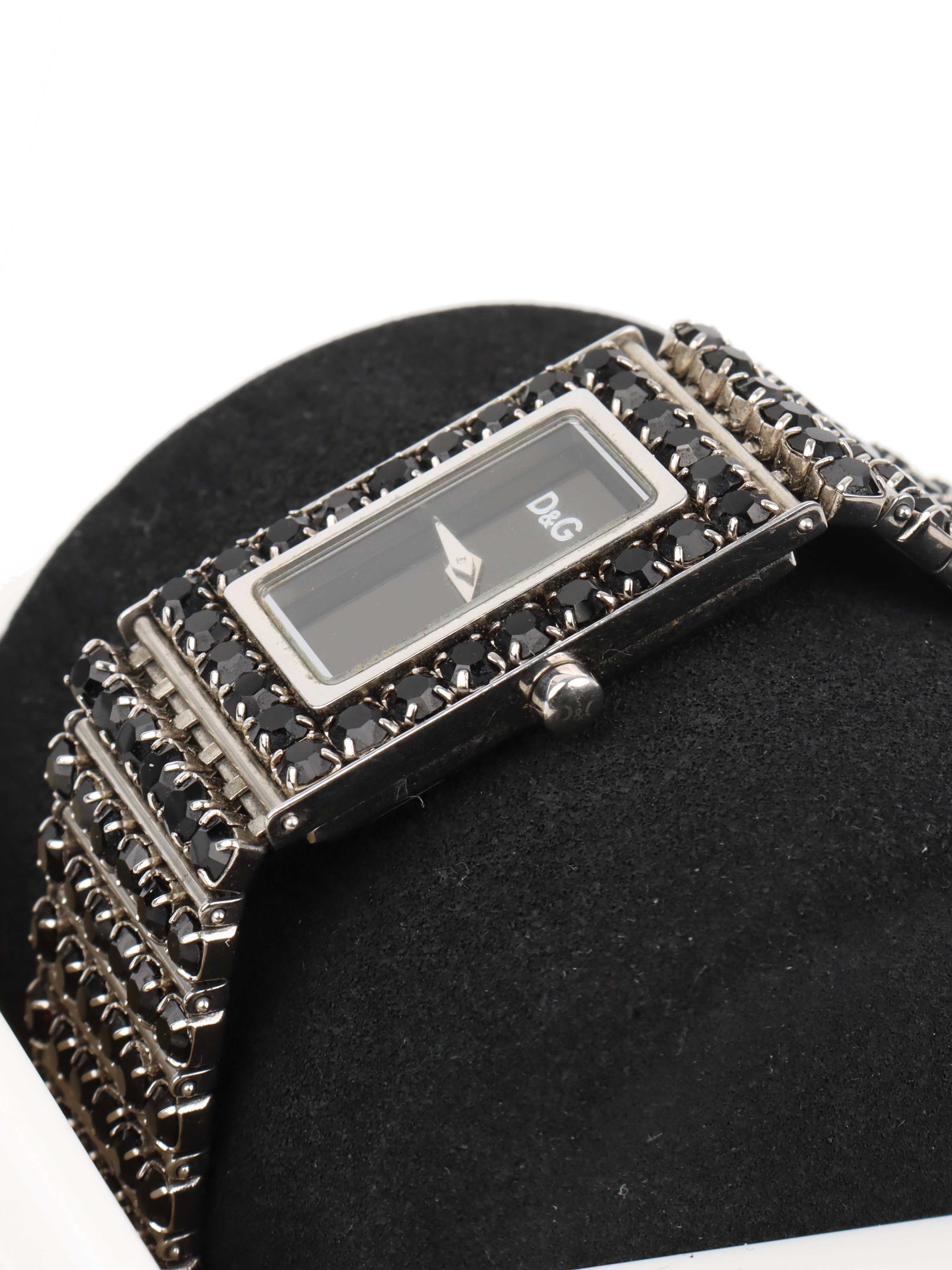 Dolce & Gabbana Black Leather Strap Dress Watch for Women - Elegant Luxury Timepiece for Business, Evening & Special Occasions