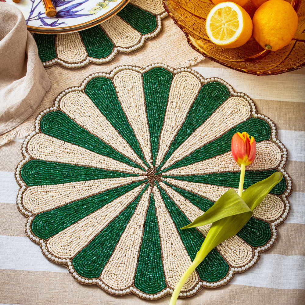 Premium Helene Table Mats Set of 4 - Waterproof & Heat-Resistant Placemats for Dining Table - Perfect for Home, Kitchen, Restaurant & Party Decor