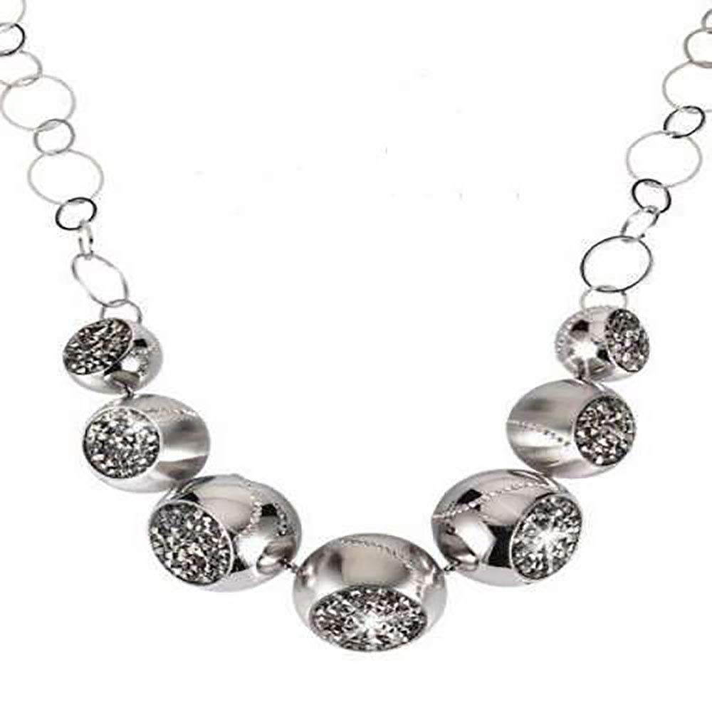 Swarovski Crystal Round Sphere Long Necklace - Elegant 18