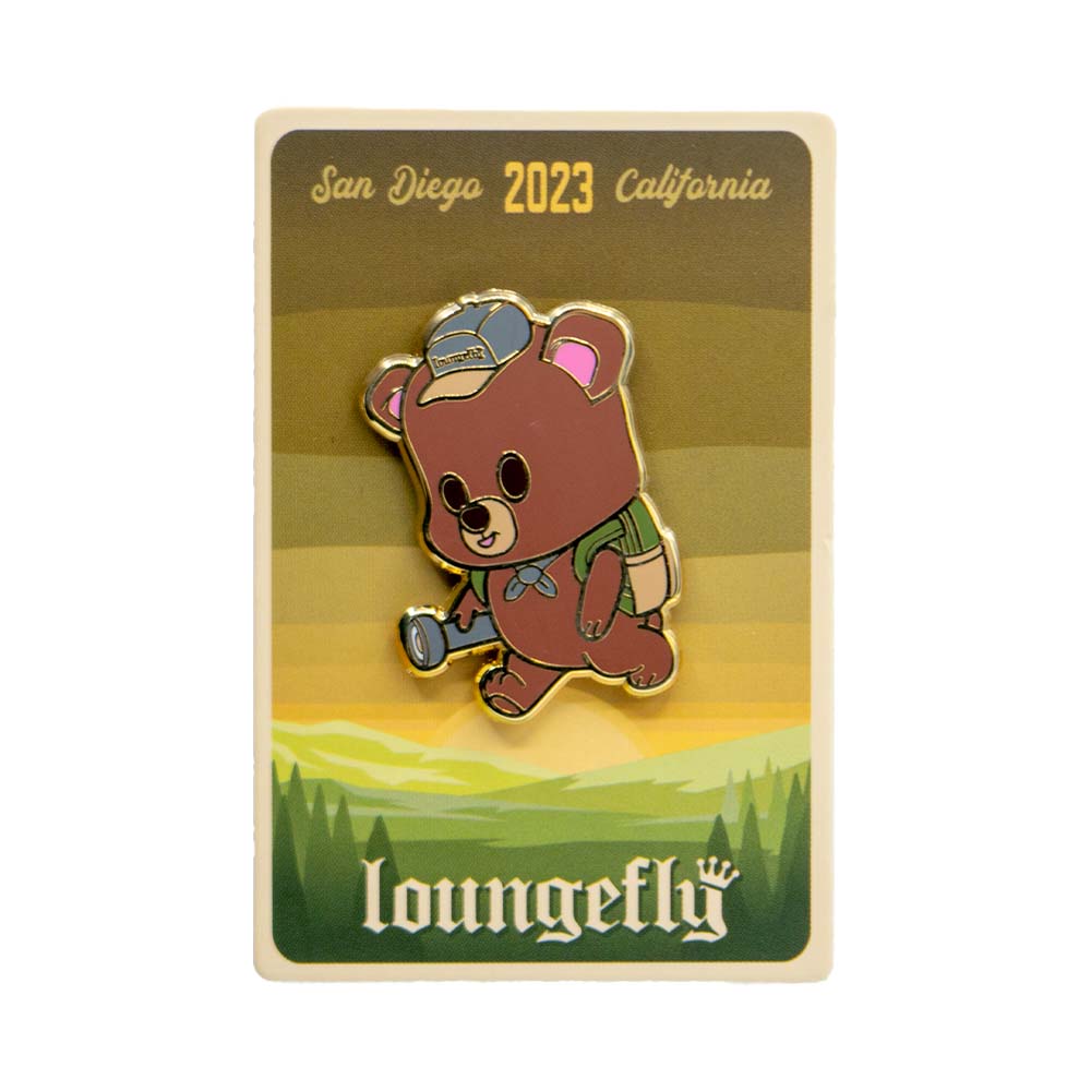 Loungefly Camp Fundays 2023 SDCC Exclusive Bear Enamel Pin - Collectible Disney Accessory for Conventions, Cosplay & Backpack Decor