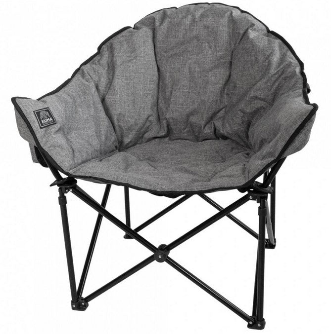 KUMA Oversized Lazy Bear Chair - Ultra Soft Plush Gaming Chair with Back Support, Heather Grey - Perfect for Gaming, Lounging & Small Space Living Rooms