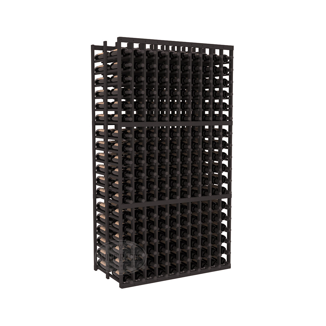 InstaCellar 10 Column Double Deep Rack - Heavy Duty Metal Wine Rack for Home & Commercial Use | Perfect for Wine Cellars, Restaurants & Bars