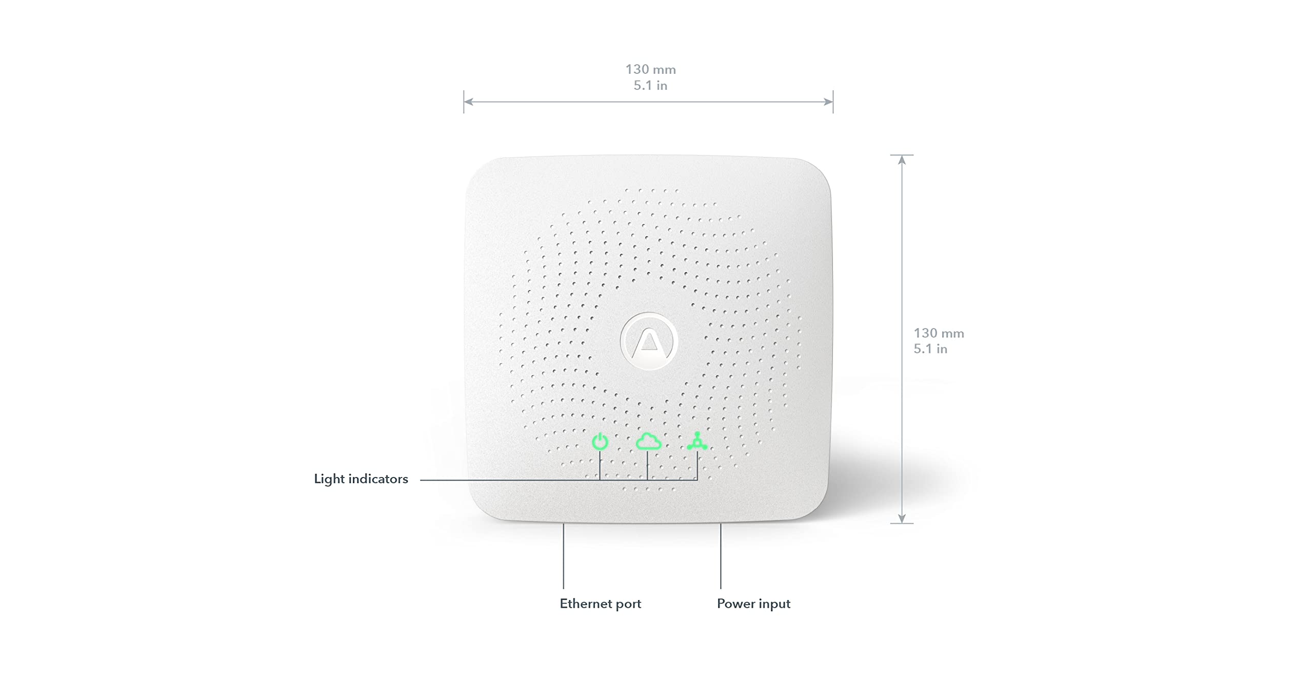 Airthings Hub - Smart Indoor Air Quality Monitor with 24/7 Data Access & Real-Time Alerts | Perfect for Home, Office & Baby Room Air Monitoring