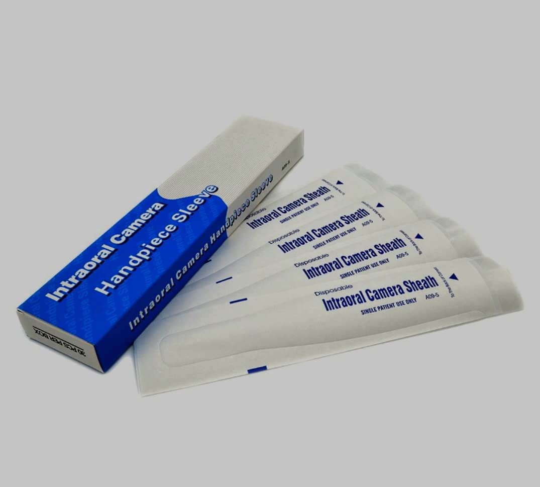 Dental Camera Sleeve Sheath Covers A09-5 - Compatible with Most USB Intraoral Cameras | Bulk Pack of 500 | Perfect for Dental Clinics, Hygienists & Sterilization Procedures