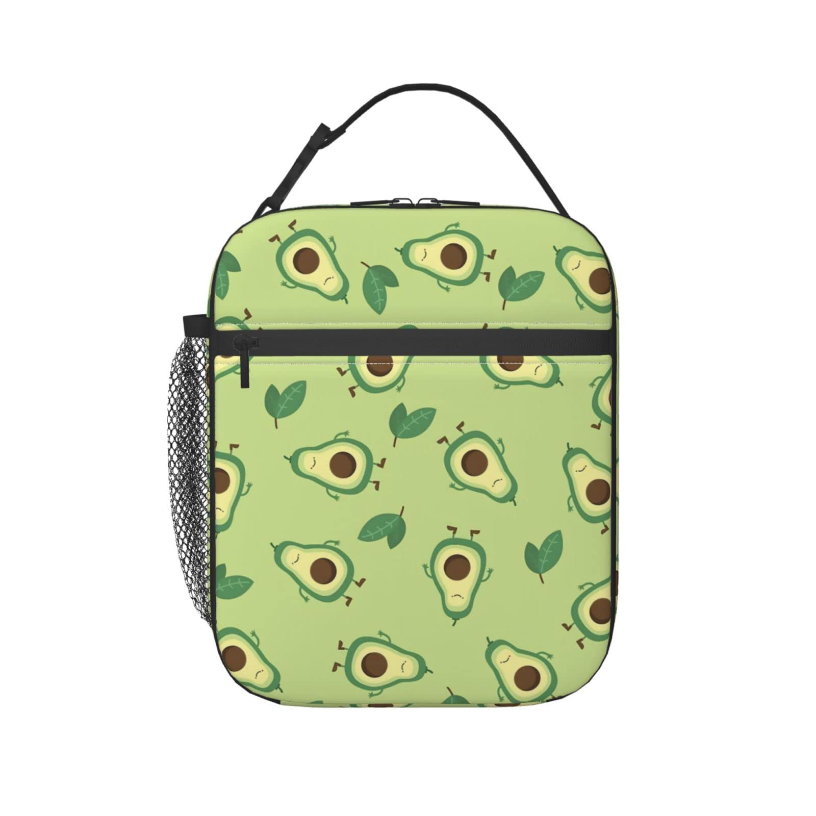 ZBDSKLEX Insulated Lunch Bag with Fruits Print - Reusable Tote Cooler for School, Office, Work - Perfect for Women, Men, Boys & Girls - Keep Food Fresh Anywhere