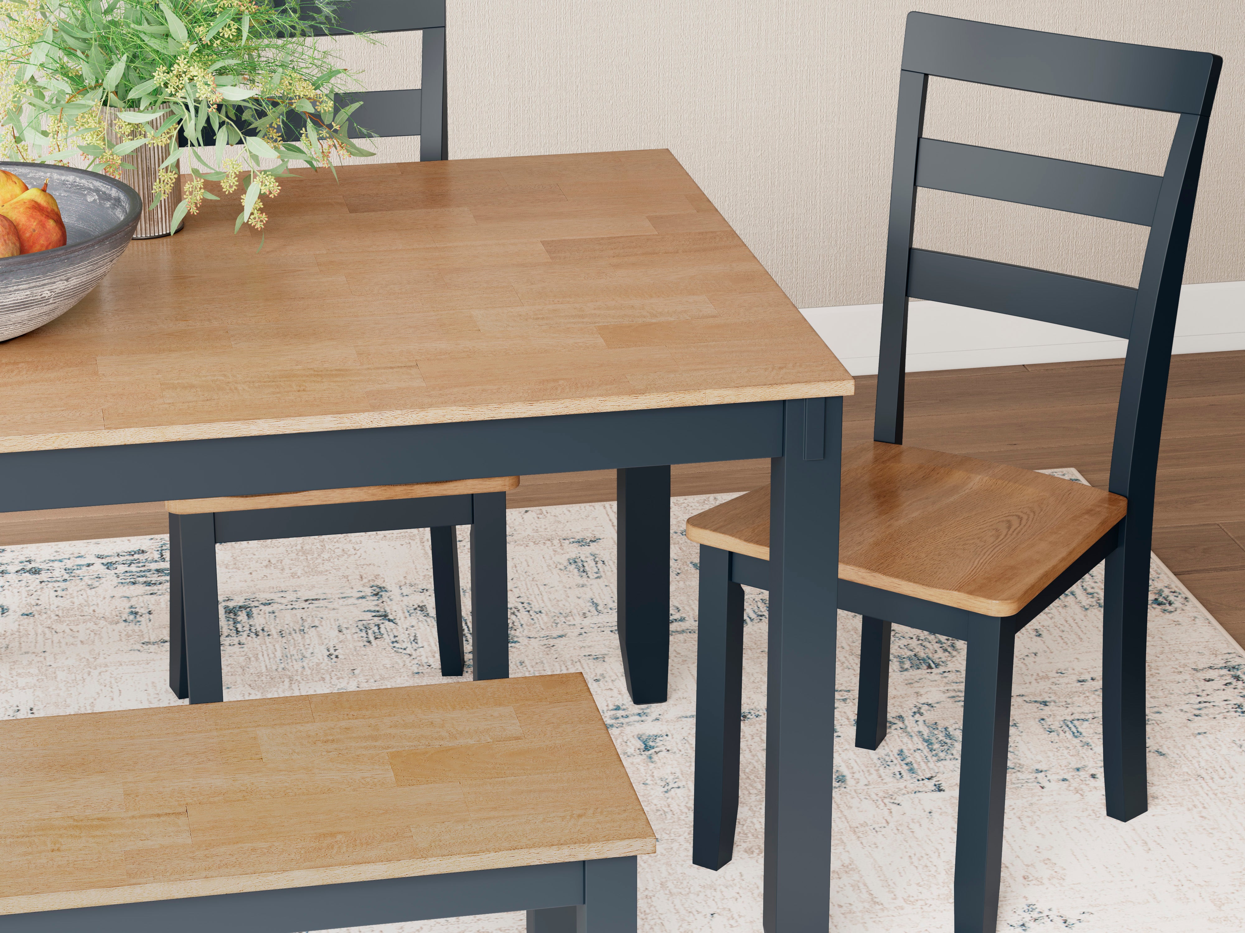 Georgina 6-Piece Dining Set - Modern Kitchen Table & Chairs for Small Spaces | Perfect for Breakfast Nook, Apartment Dining, and Family Meals