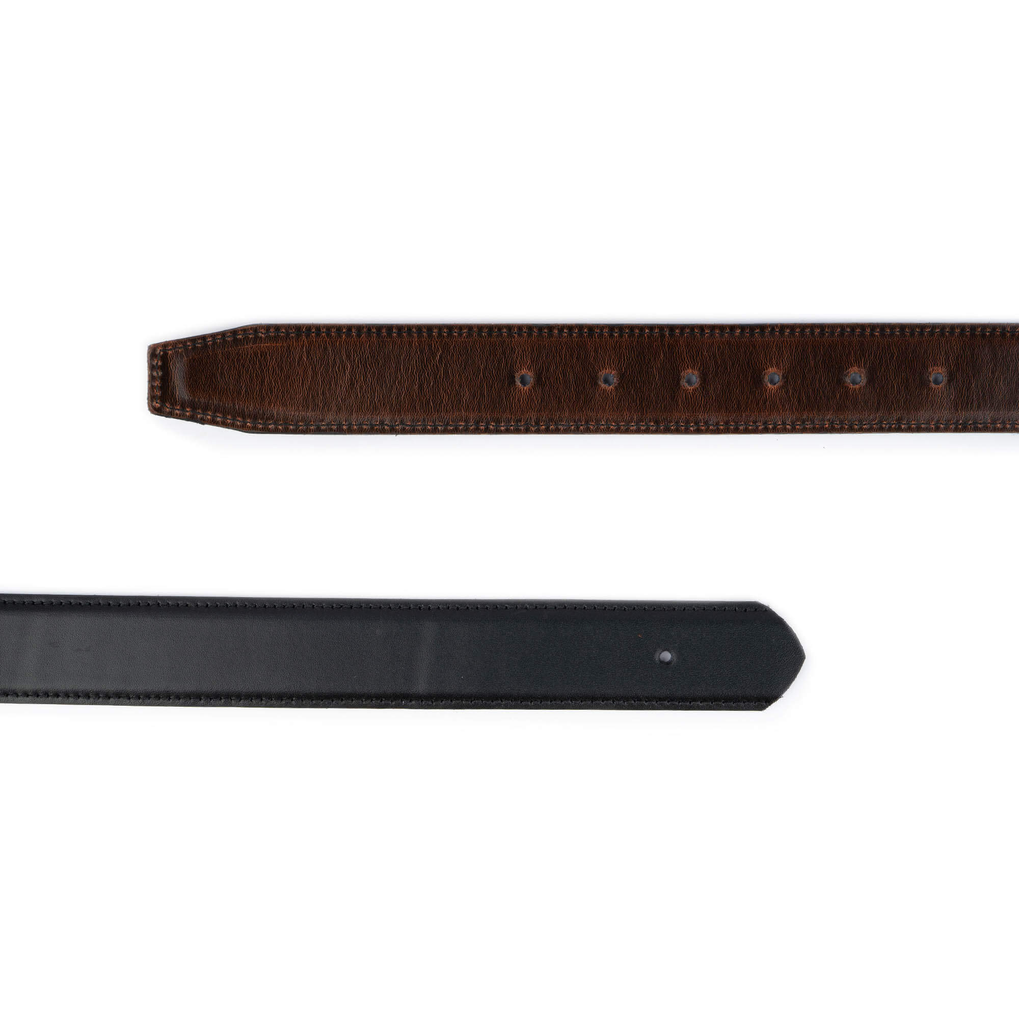Premium 3.5cm Reversible Leather Belt for Men - Black/Brown Replacement Strap Compatible with Cartier Buckles | Durable & Stylish for Office, Casual Wear & Formal Occasions
