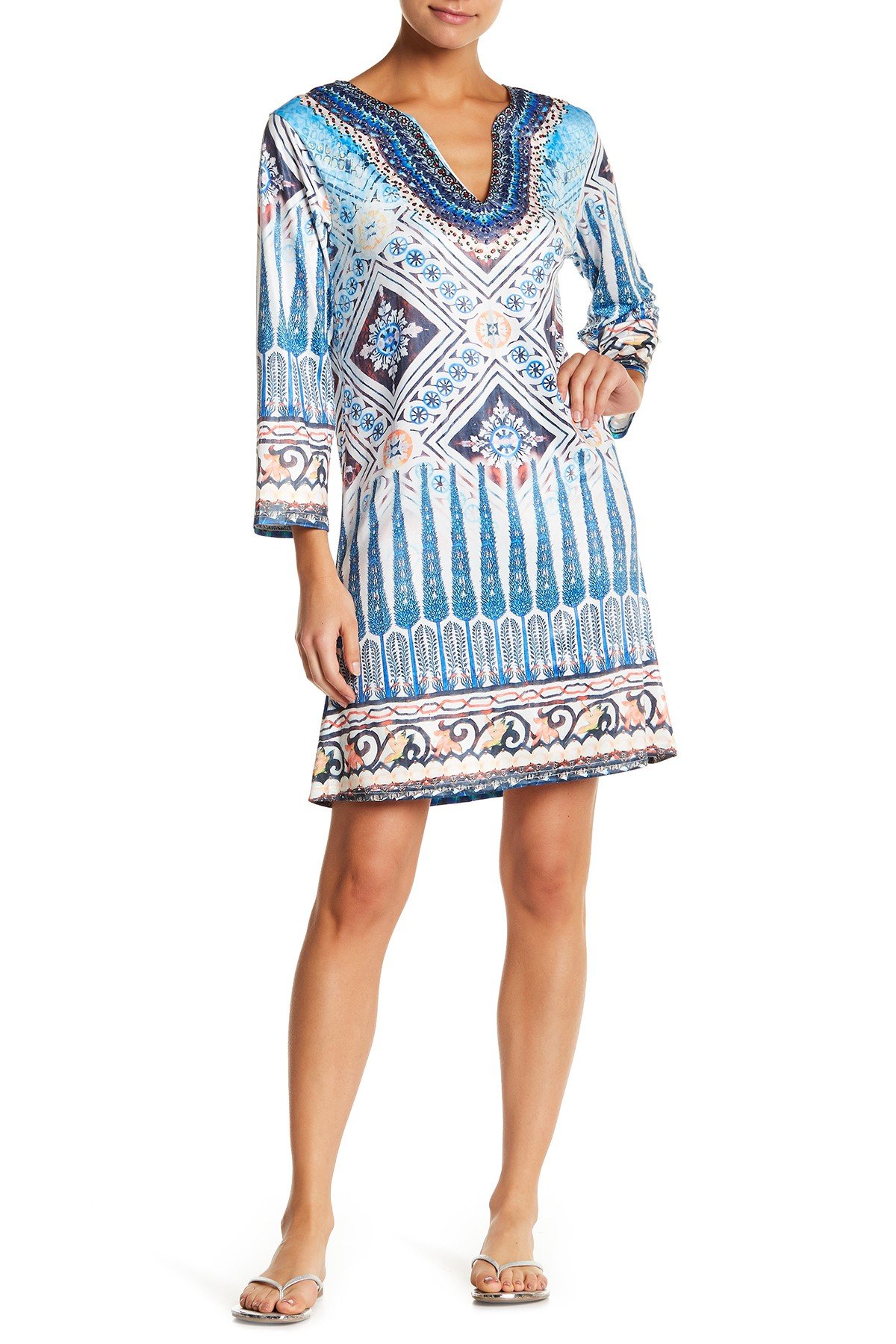 La Moda Women's Tunic Dresses - Flowy Beach Resort Summer Dresses & Island Swing Shift Dresses by GOGA Swimwear | Perfect for Vacations, Pool Parties & Tropical Getaways