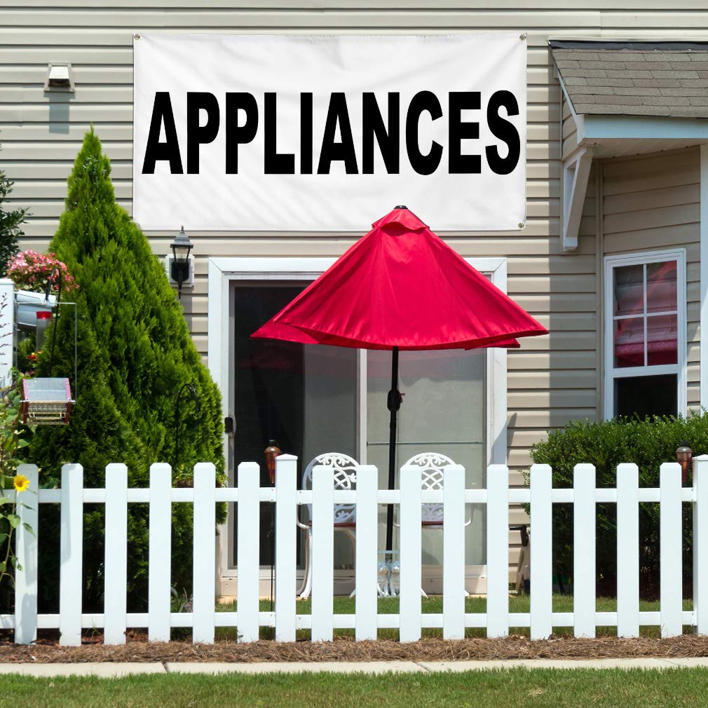 36x72 Inches Heavy-Duty Vinyl Banner - Weatherproof, Industrial-Grade for Outdoor Business Signs, Appliances, Yard Advertising with 6 Grommets | Perfect for Storefronts, Trade Shows & Construction Sites