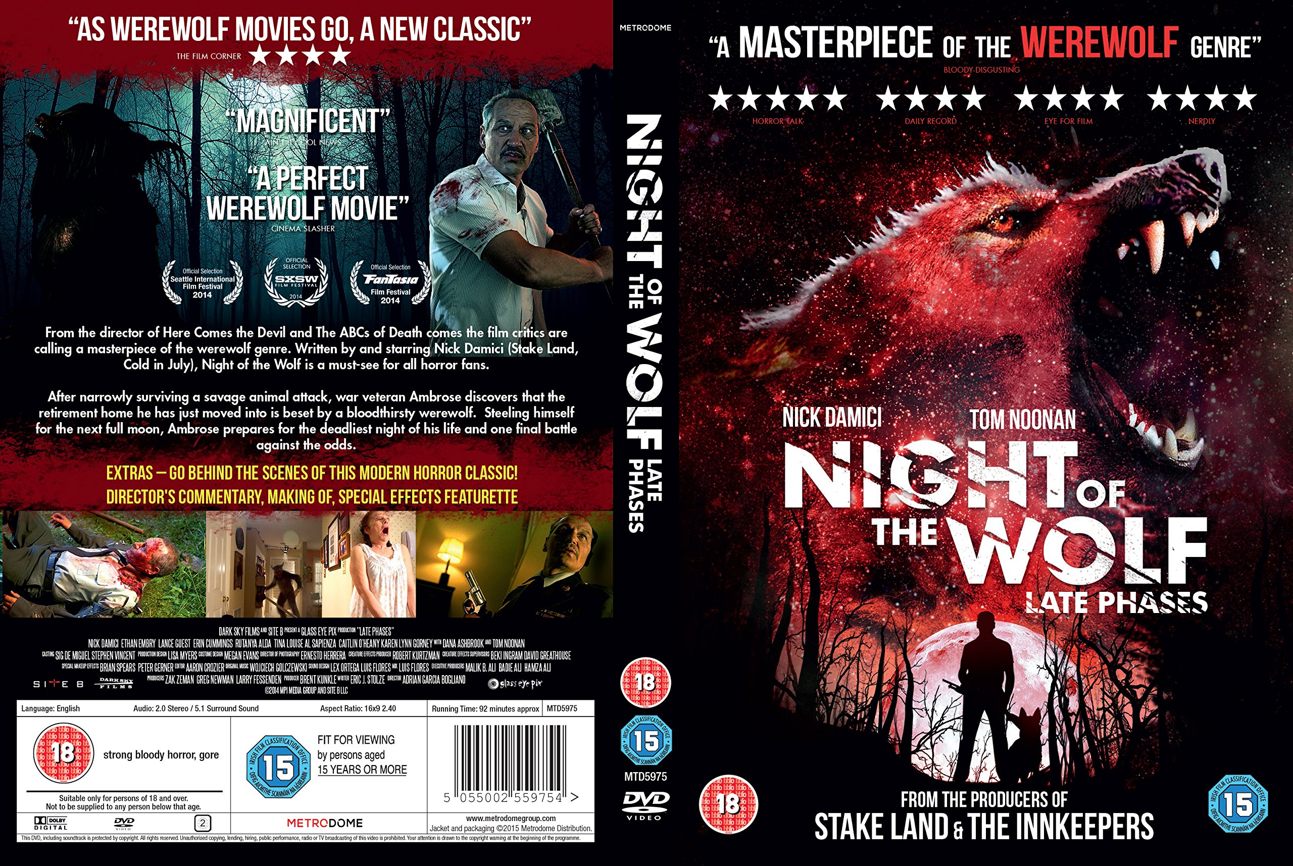 Night of the Wolf: Late Phases - Werewolf Horror Movie DVD | English Subtitles | Perfect for Halloween Movie Nights & Horror Film Collections
