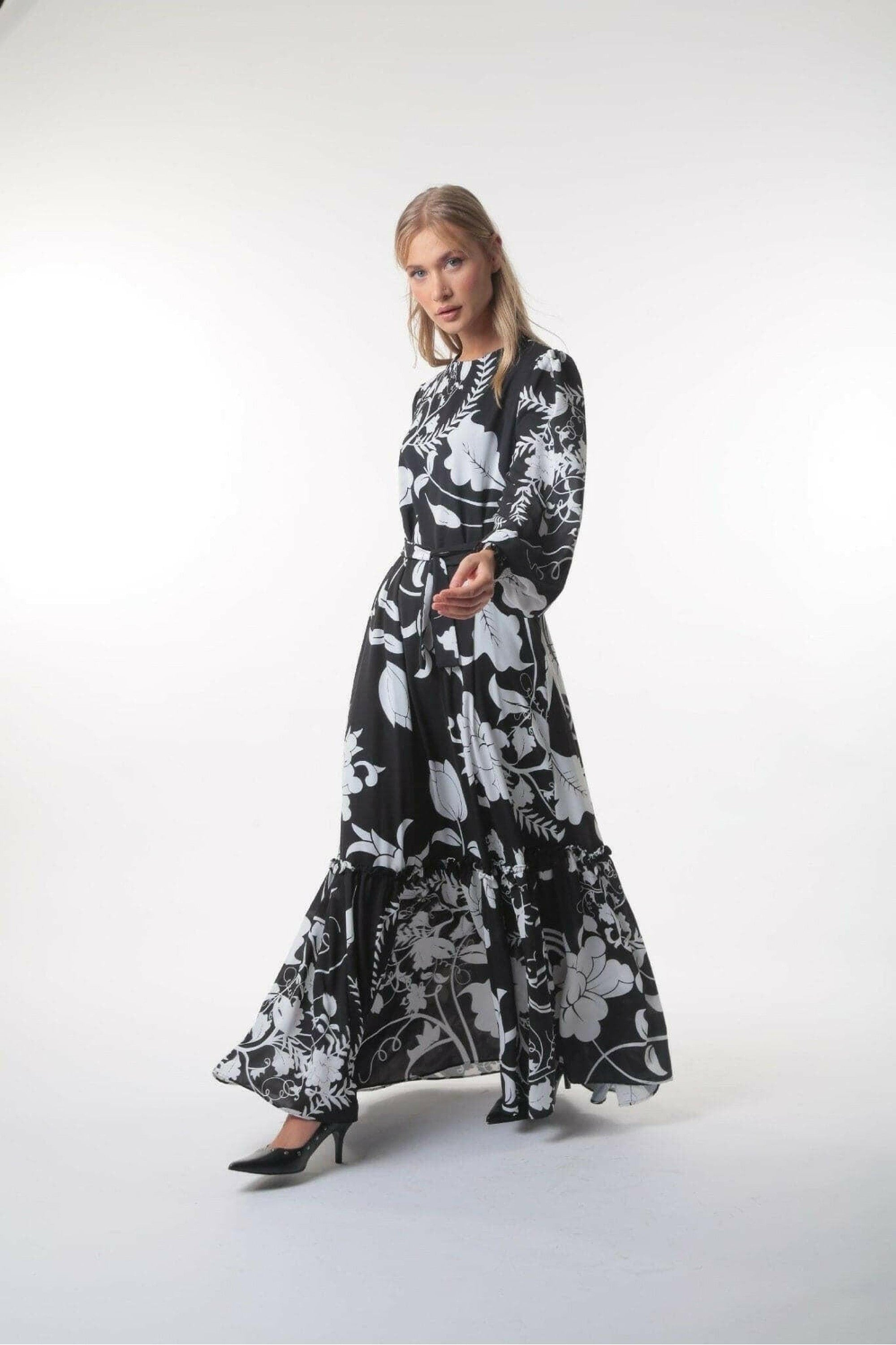 Roxy Women's Long Sleeve Maxi Dress - Flowy Beach Cover Up, Summer Casual Dress for Vacation, Party & Date Night