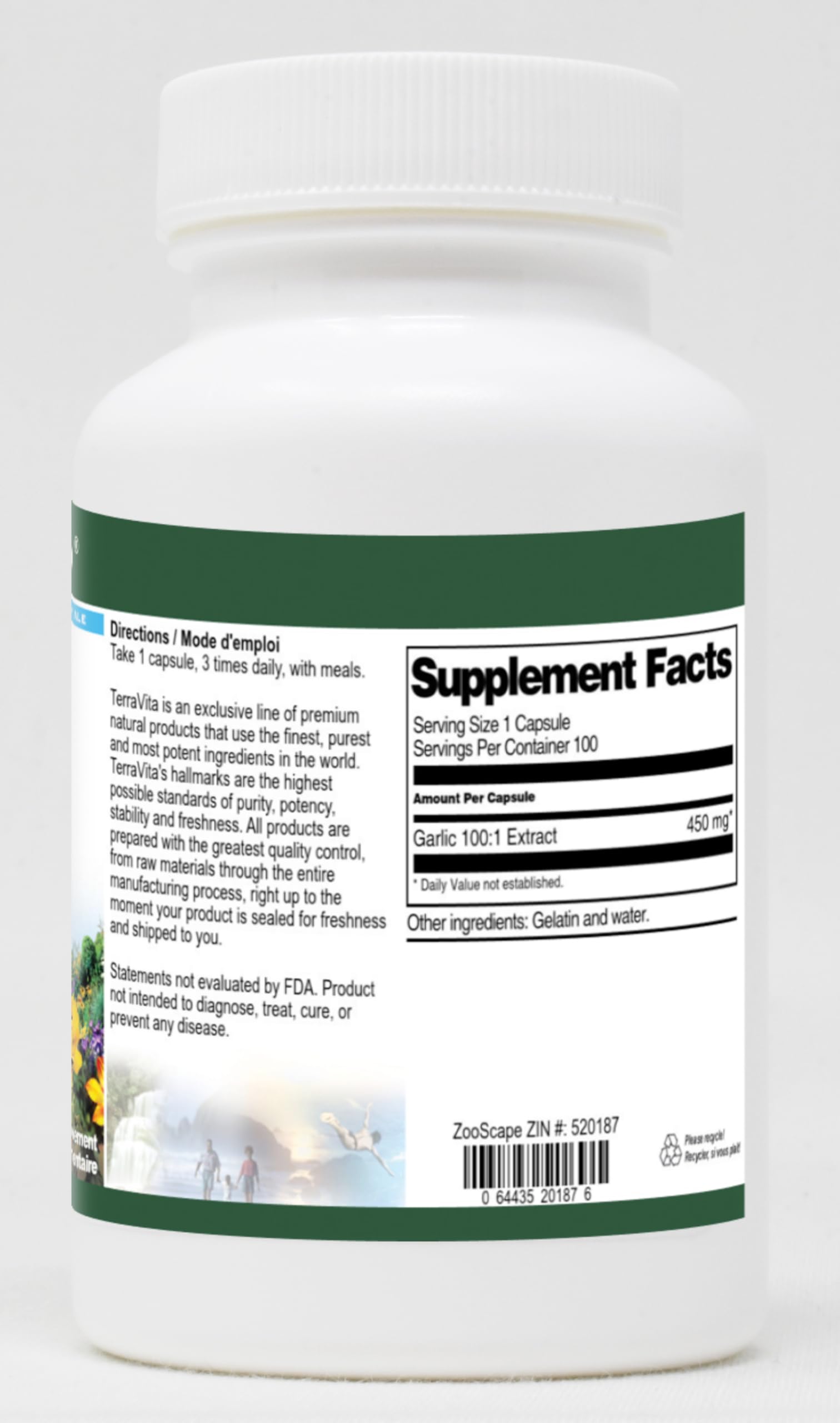 Garlic Extract 100:1 - 450mg per Capsule (100 Capsules, 2 Pack) | Immune Support & Heart Health Supplement | for Daily Wellness & Cooking