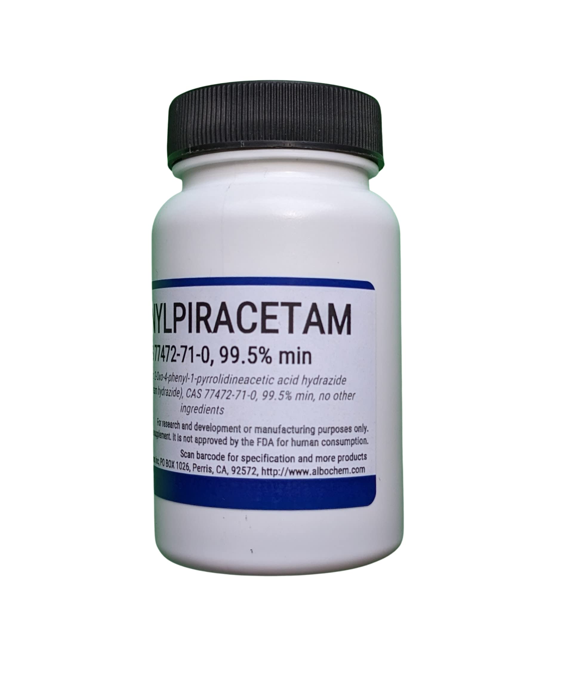 Phenylpiracetam Powder 25g - Premium Nootropic Supplement for Focus & Memory - Ideal for Students, Professionals & Cognitive Enhancement