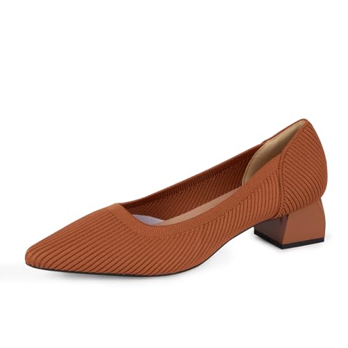 Brown Chunky Heels