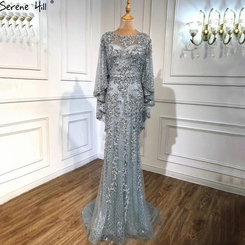 Serene Hill Gold Plus Size Mermaid Elegant Luxury Evening Dresses Gowns 2025 - Pearls Beaded Formal Gown with Cape for Women | Wedding, Prom, Gala & Special Occasion Wear