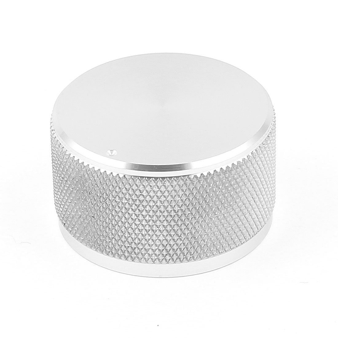 Premium Silver Tone Solid Aluminum Speaker & Radio Volume Knobs 38x22mm - Woven Texture Design for Vintage Audio Equipment, DIY Projects, and Home Stereo Systems