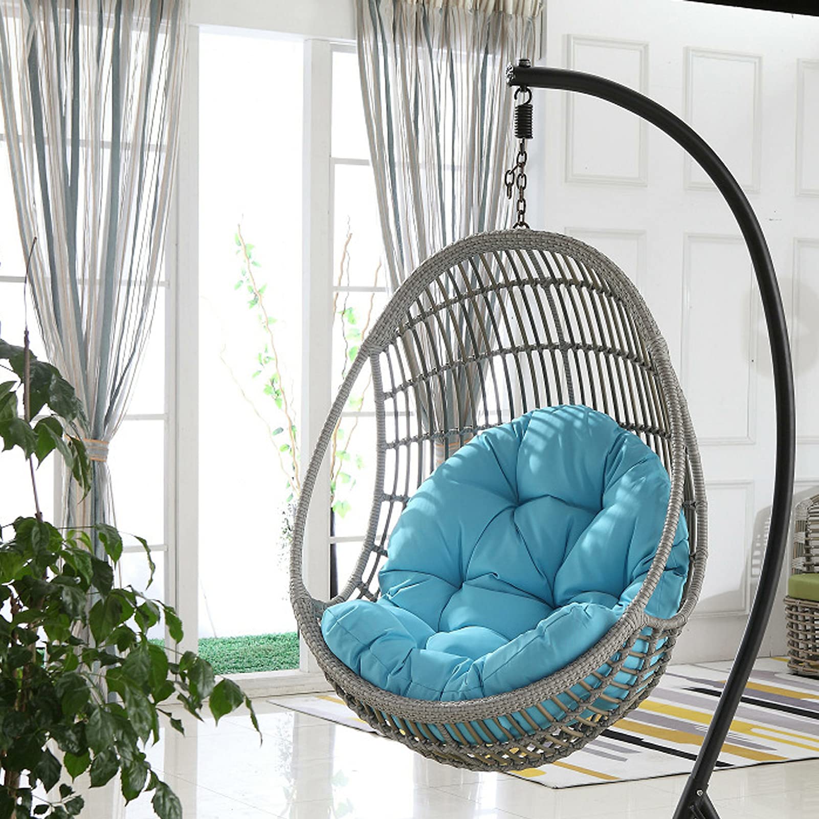 YAYONG Thick Padded Chaise Lounge Cushion - Waterproof Outdoor Patio Furniture Cushion for Chaise Lounges, Rocking Chairs & Sofas - Indoor/Outdoor Use for Poolside, Deck, Garden, and Sunroom Relaxation