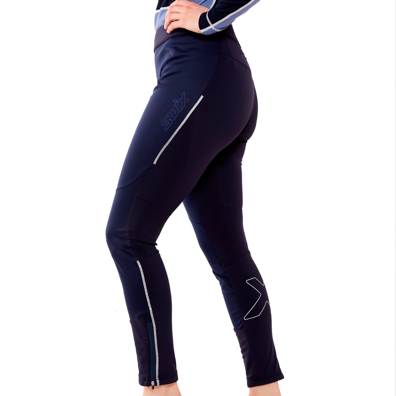 SWIX Women's Delda Light Softshell Nordic Ski Pants - High-Intensity Winter Running Tights for Cross-Country Skiing & Cold Weather Training
