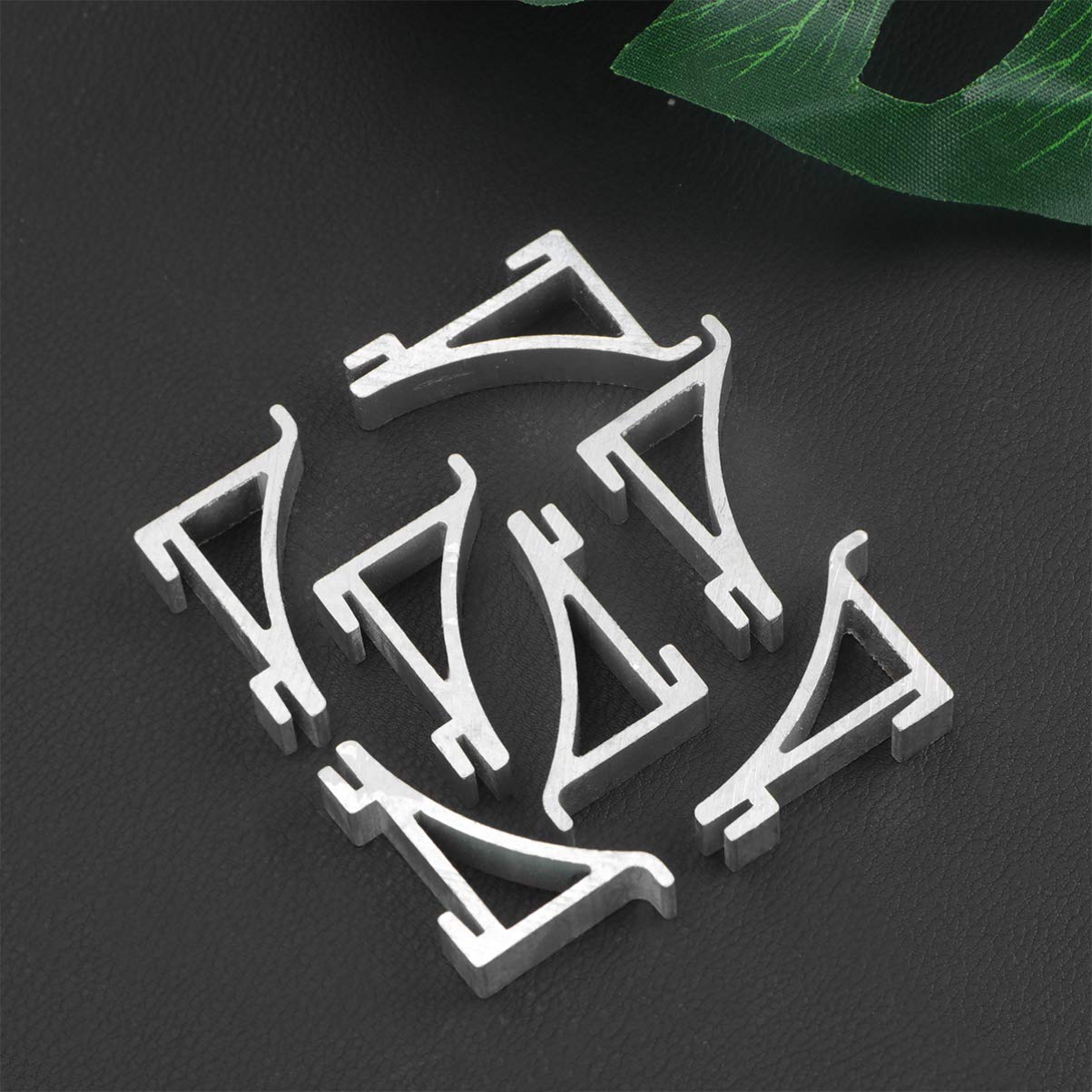DOITOOL 8Pcs Refrigerator Shelf Clips - Heavy Duty Aluminum Shelf Support Brackets for Fridge, Cooler & Freezer (Size 4) - Secure Storage Organizer for Kitchen, Garage & RV Refrigeration
