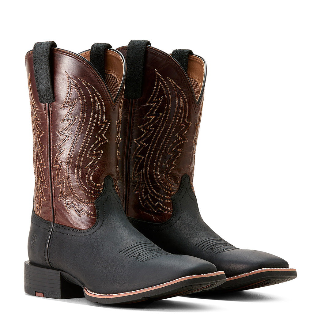 Ariat Men's Sport Big Country Square Toe Cowboy Boots - Western Work & Riding Boots for Men, Durable Leather Construction, Comfortable for Ranch Work, Horseback Riding & Country Fashion