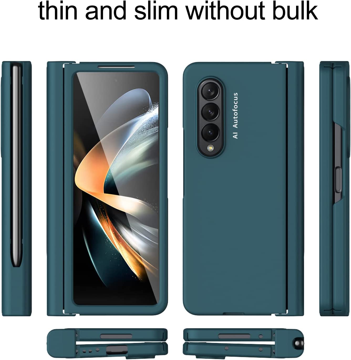 Samsung Galaxy Z Fold 4 Case with Screen Protector | 5G Compatible Clear Protective Cover | Perfect for Work, Travel & Everyday Use