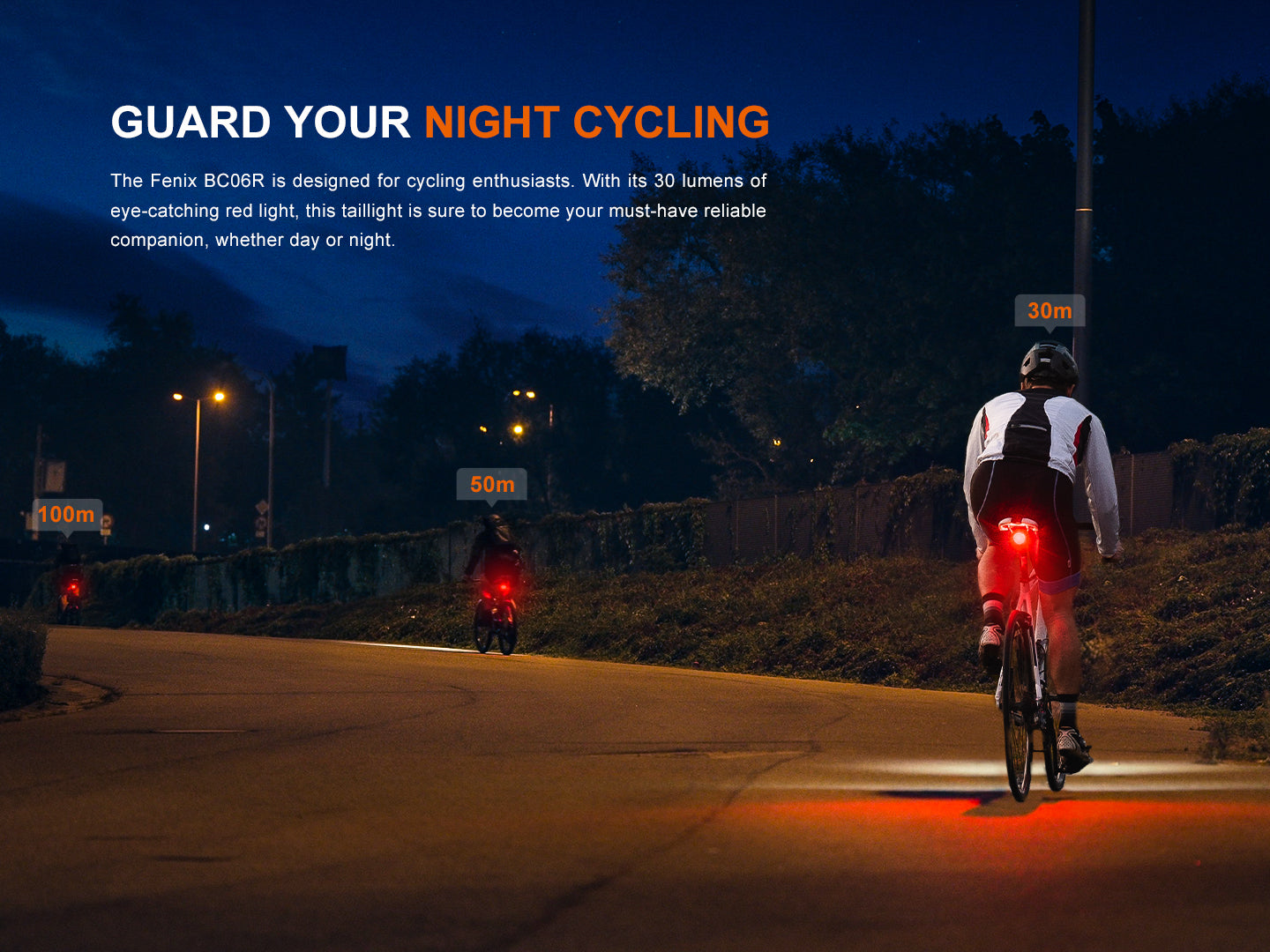 Fenix BC06R Smart Bike Brake Light - USB Rechargeable, 150 Lumen LED Bicycle Taillight with Auto-Brightness & Motion Sensor - Perfect for Night Cycling, Commuting, and Road Safety