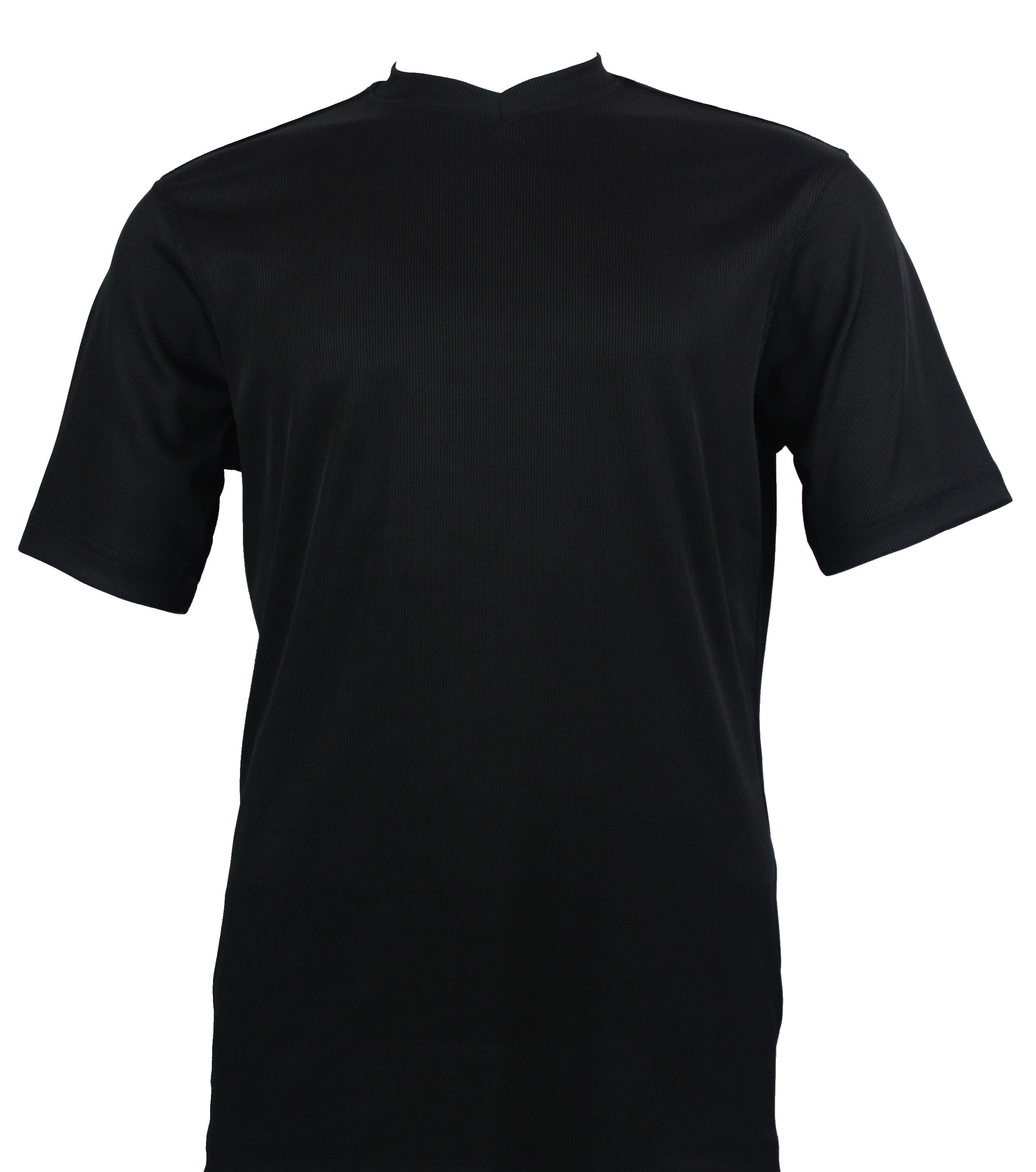 Bassiri Summer Short Sleeve V-Neck Black T-Shirt 219 - Casual Comfort Fit for Men, Perfect for Everyday Wear, Gym, and Outdoor Activities