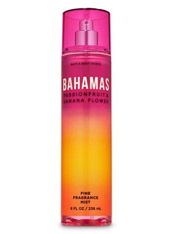 Bath and Body Works Bahamas Passionfruit & Banana Flower Fine Fragrance Mist & Ultra Shea Body Cream Set - Full Size 2020 Collection | Tropical Scent for Summer, Vacation & Daily Moisturizing