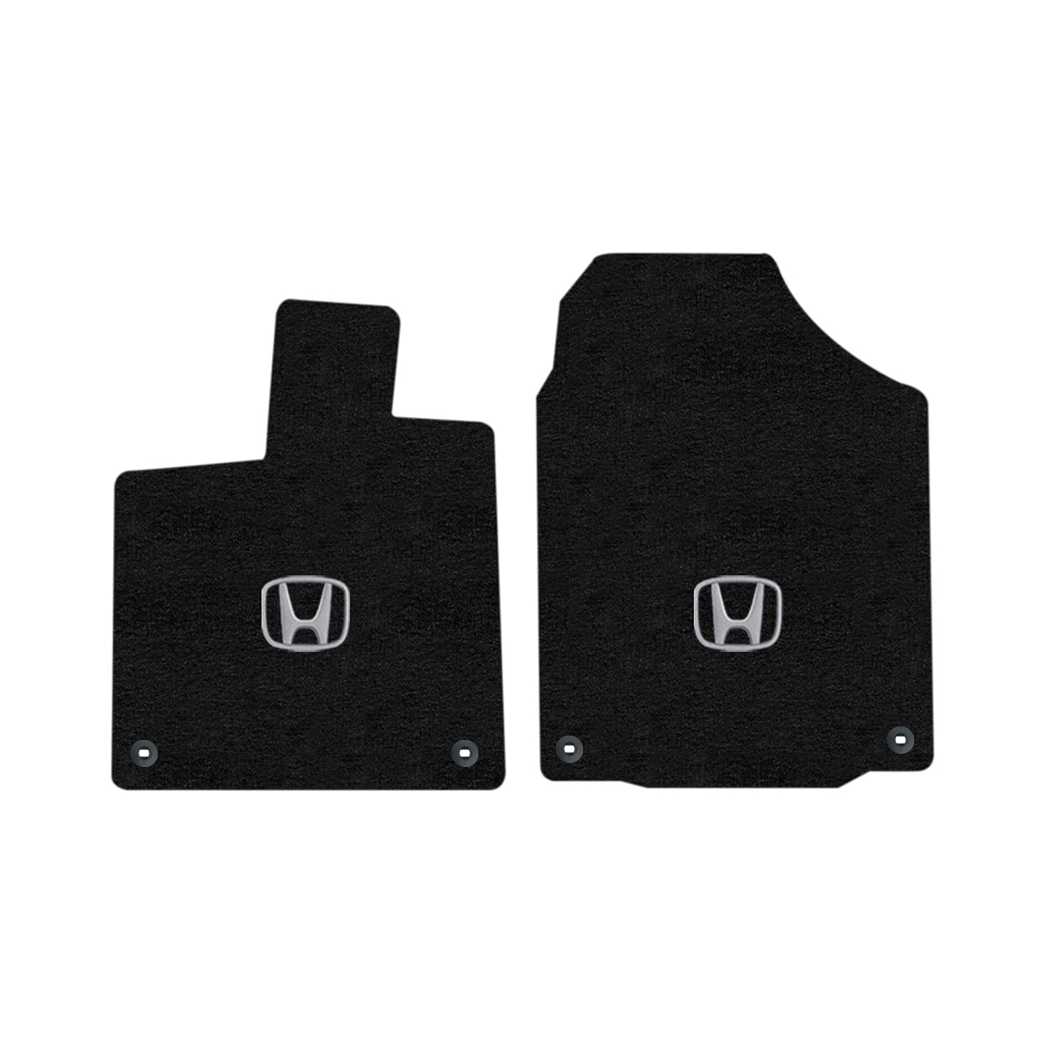 Premium Custom-Fit Carpet Floor Mats for Honda Pilot 2016-2022 - 2-Piece Set with Logo in Charcoal | Luxury Car Floor Liners for Enhanced Comfort & Protection - Perfect for Daily Commutes, Road Trips & All-Weather Use