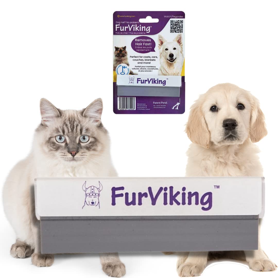 Premium Fur Viking Pet Hair Remover Tool - Effective Lint & Fur Removal for Furniture, Clothes, and Carpets - Perfect for Pet Owners & Allergy Sufferers