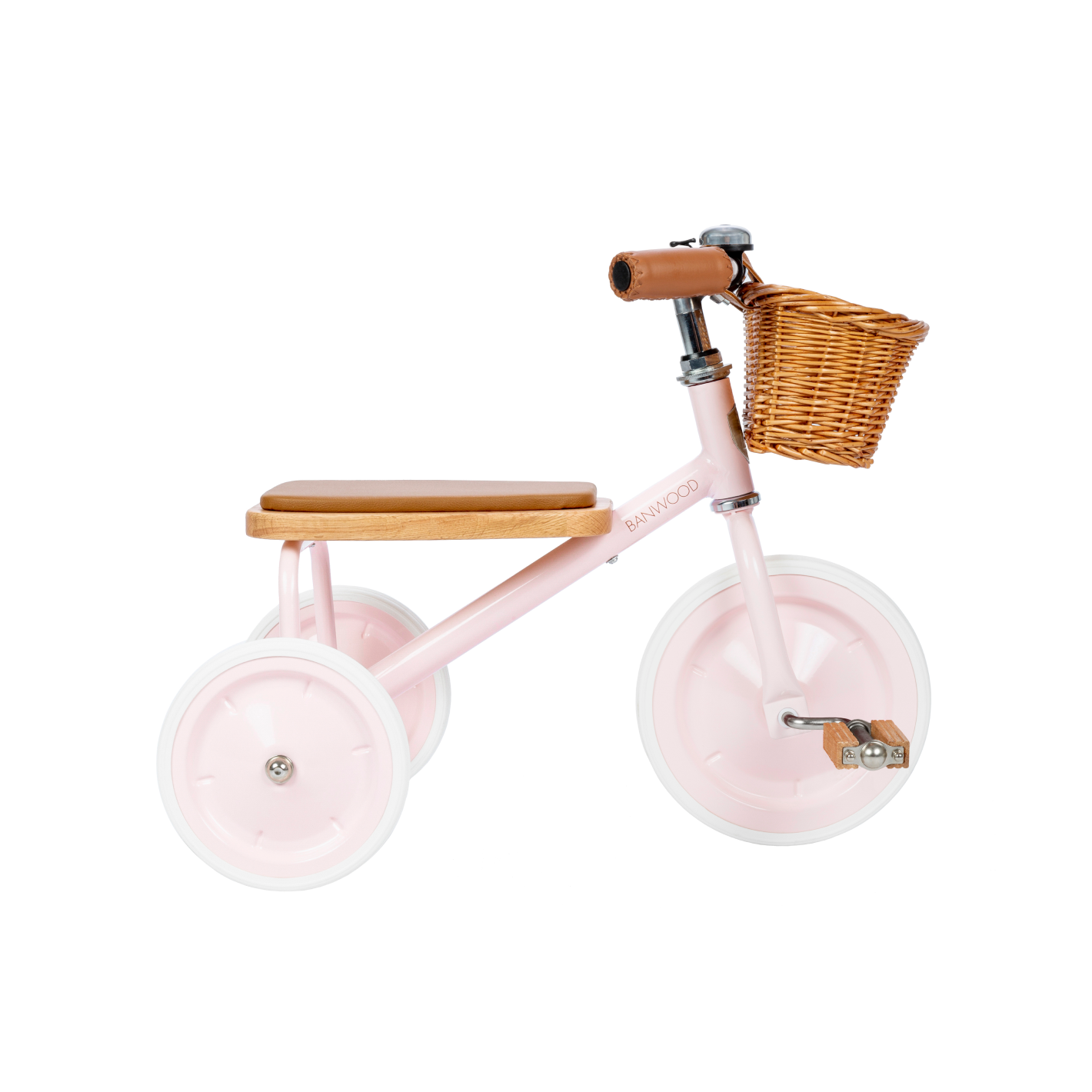 Banwood Classic Kids Tricycle - Retro Style Toddler Bike with Adjustable Seat & Parent Push Handle - Perfect for Outdoor Play, Park Rides & Backyard Fun