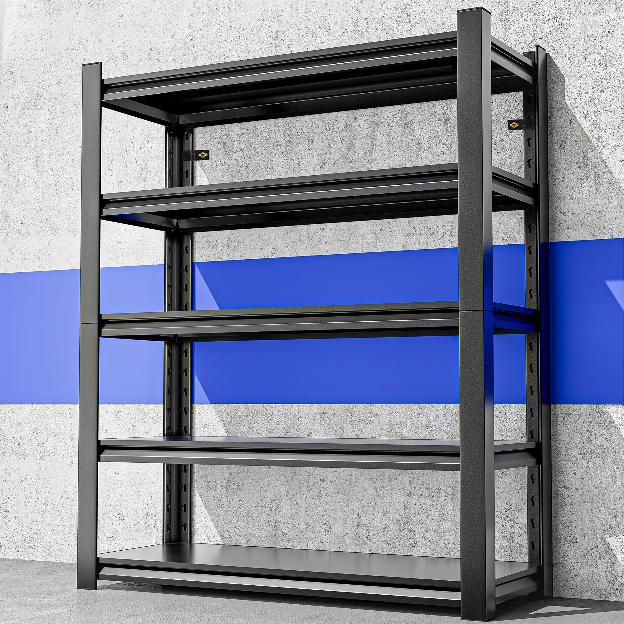 Heavy Duty 5-Tier Adjustable Metal Garage Shelving Unit 72